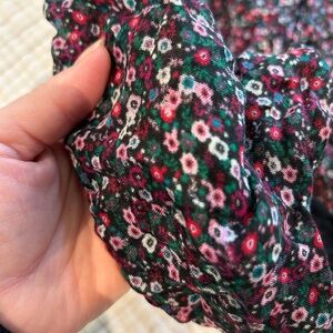Floral Patterned Fabric Scarf